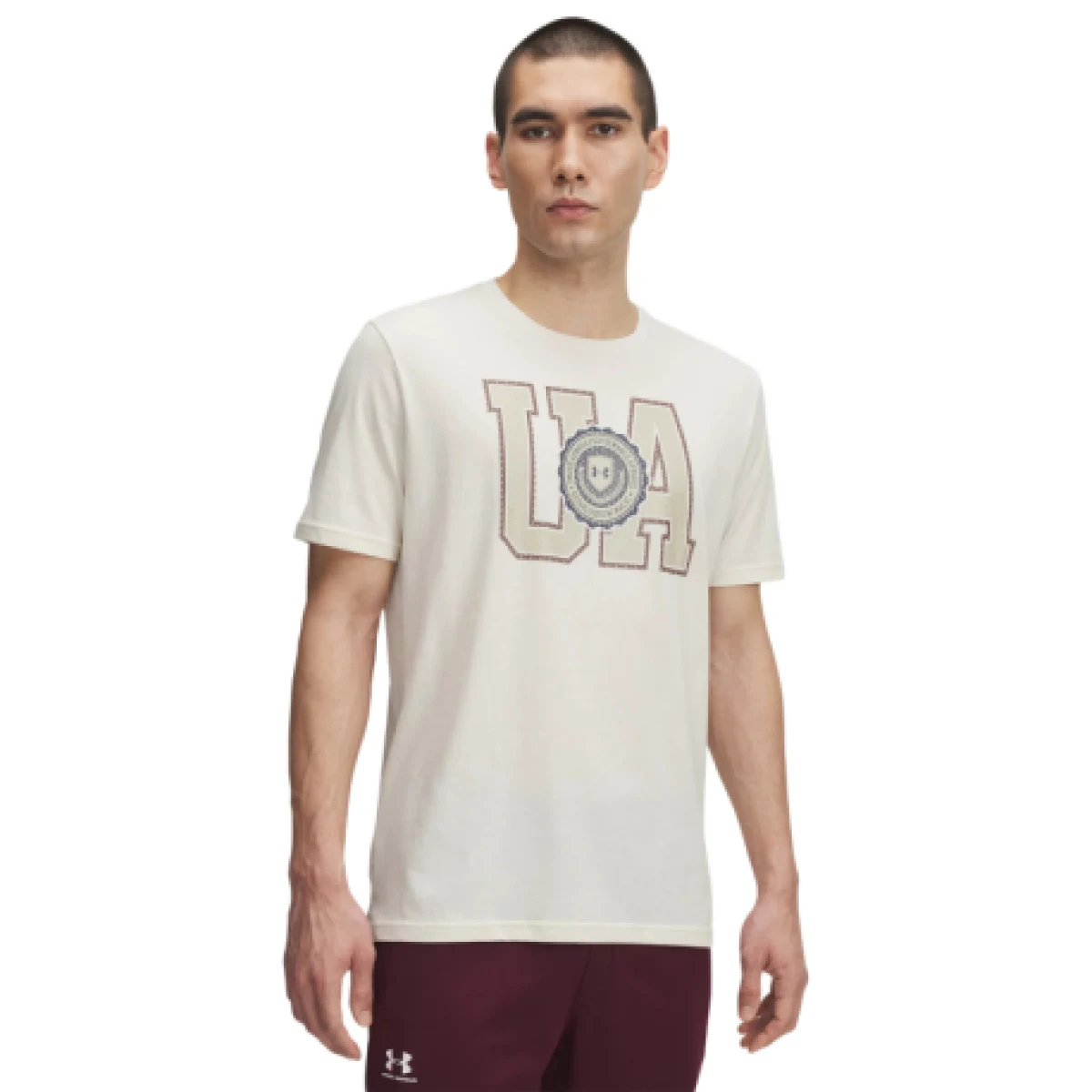 Pánske tričko s krátkym rukávom UNDER ARMOUR UA COLLEGE CREST LOGO SS · záber 1