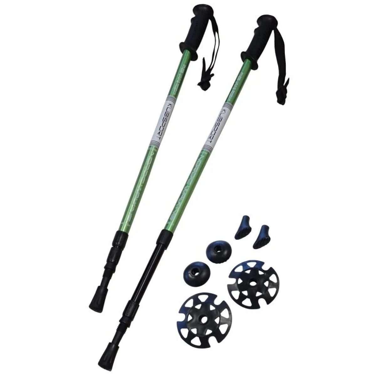 Kubisport Trekingové hole - 1 pár s příslušenstvím zelené · záber 1