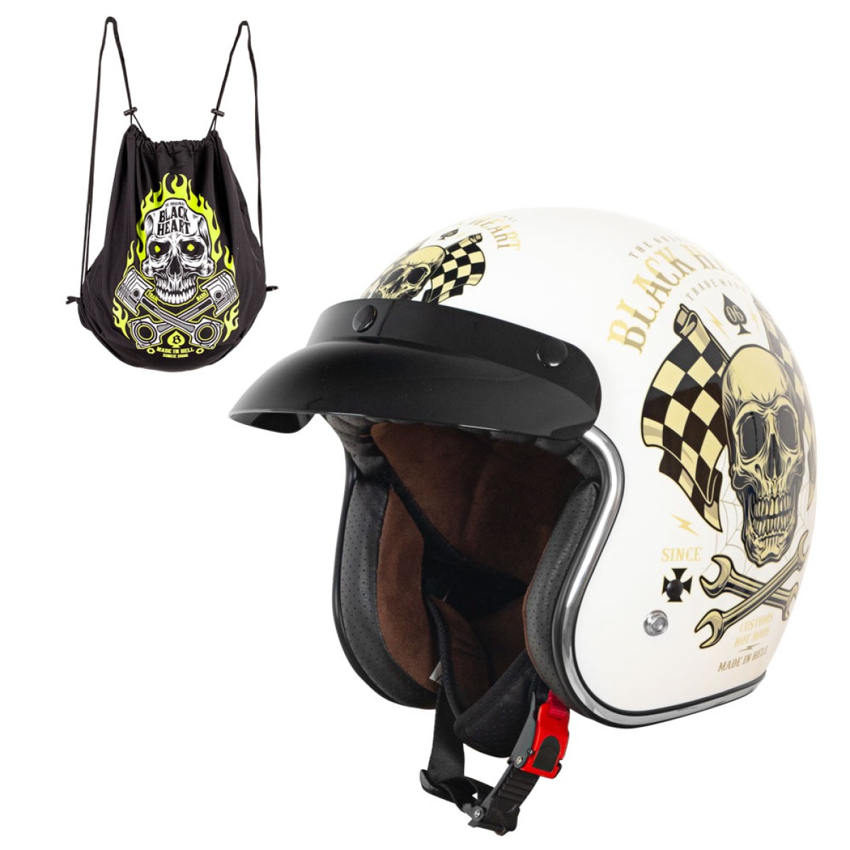 W-TEC Black Heart V541 Black Heart Starter, biela lesk - S (55-56) · záber 1