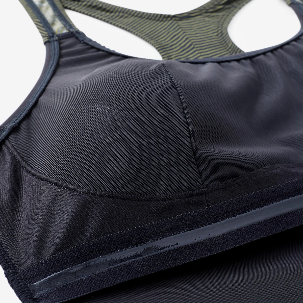 DECATHLON Dámske jednodielne plavky Sofi Sono s voľnými šortkami na aquafitness čierne XS-S · záber 2