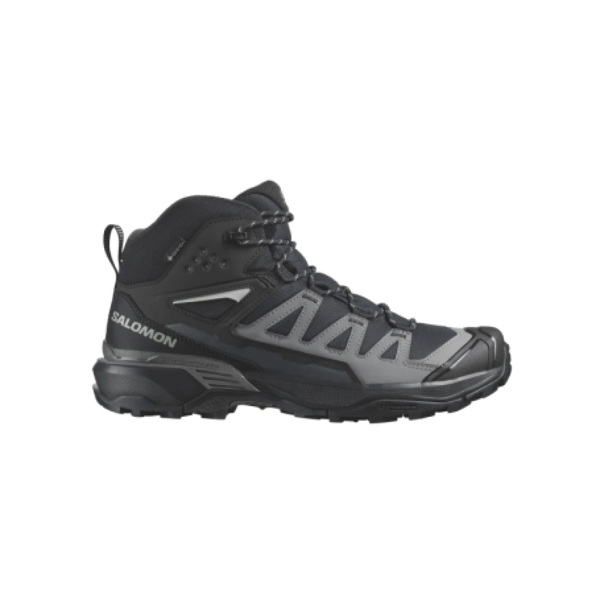 Pánska členková turistická obuv SALOMON X Ultra 360 Mid GTX M black magnet pewter · záber 1