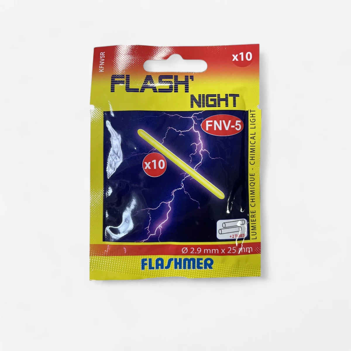 DECATHLON Svietiace tyčinky na rybolov Starlite 10x Flash Night FNV-5 2.9x25mm bez · záber 1