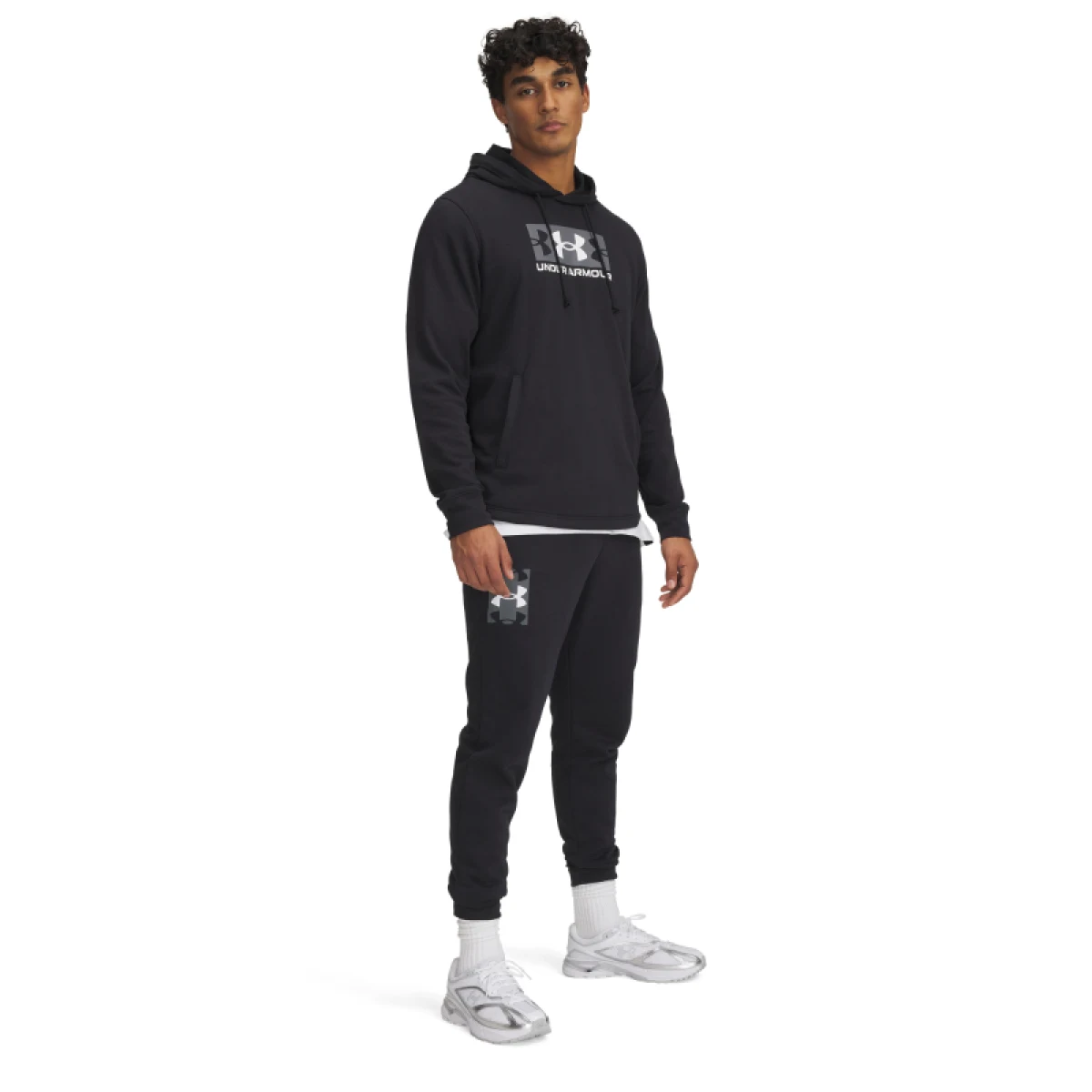 Pánské tepláky UNDER ARMOUR UA Rival Terry Logo JoggerQ2-BLK · záber 3