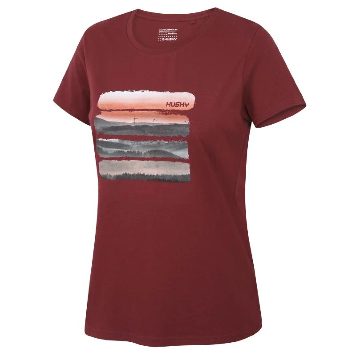 Husky Tee Vane L - Velikost: XS | Barva: červená · záber 1