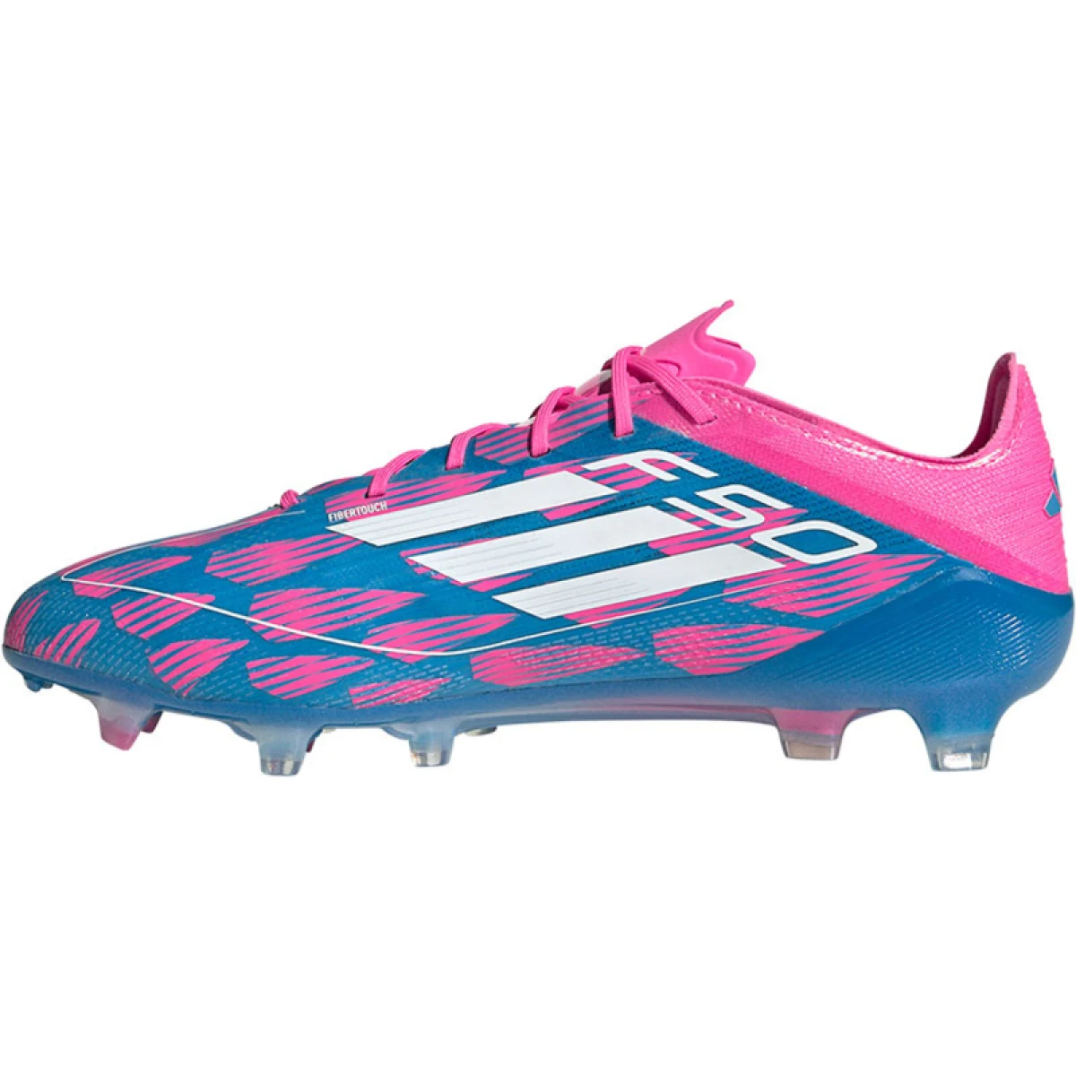 Pánské outdoorové fotbalové kopačky ADIDAS F50 Elite M FG solar blue cloud white solar pink · záber 3