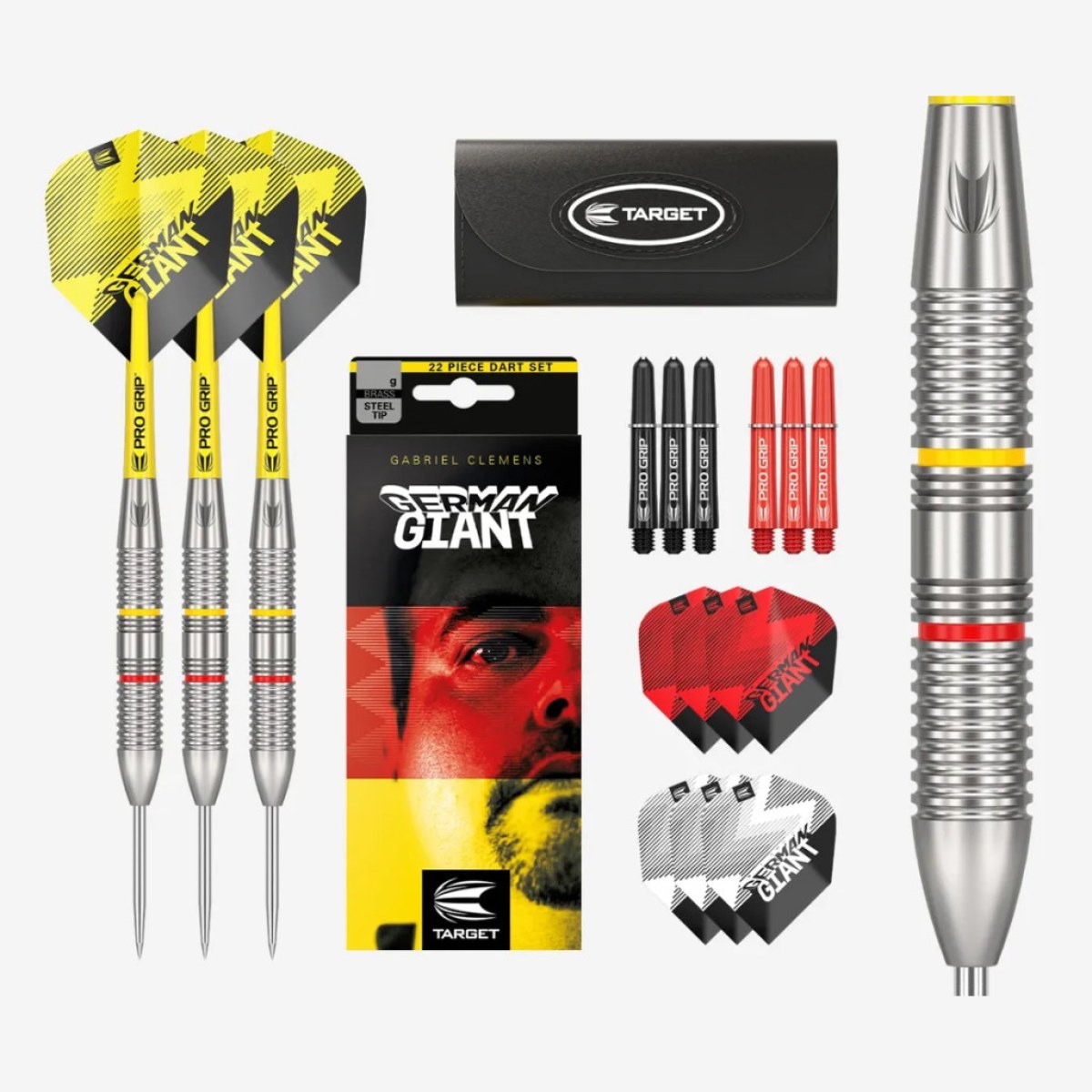 Darts szett TARGET steel 22g brass Gabriel Clemens · záber 1