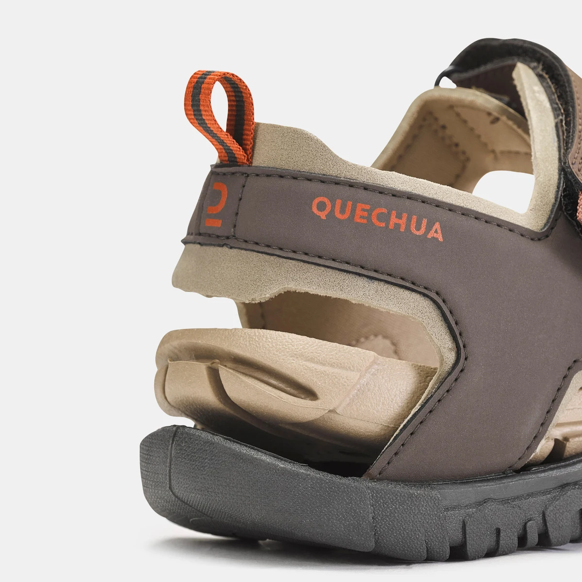 QUECHUA Pánske turistické sandále NH100 hnedé 45 · záber 2