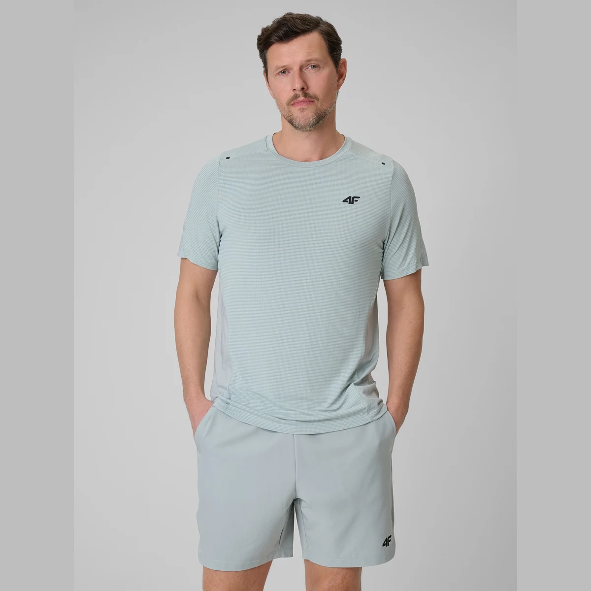Pánské běžecké tričko s krátkým rukávem 4F TSHIRT FNK M1775-47S-MINT · záber 11