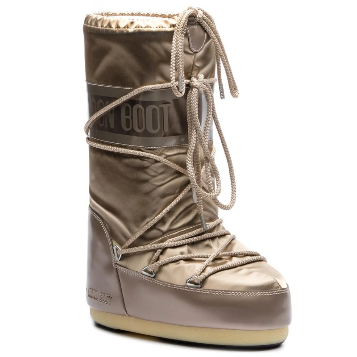 Dámske vysoké zimné topánky MOON BOOT ICON GLANCE, 001 platinum · záber 2