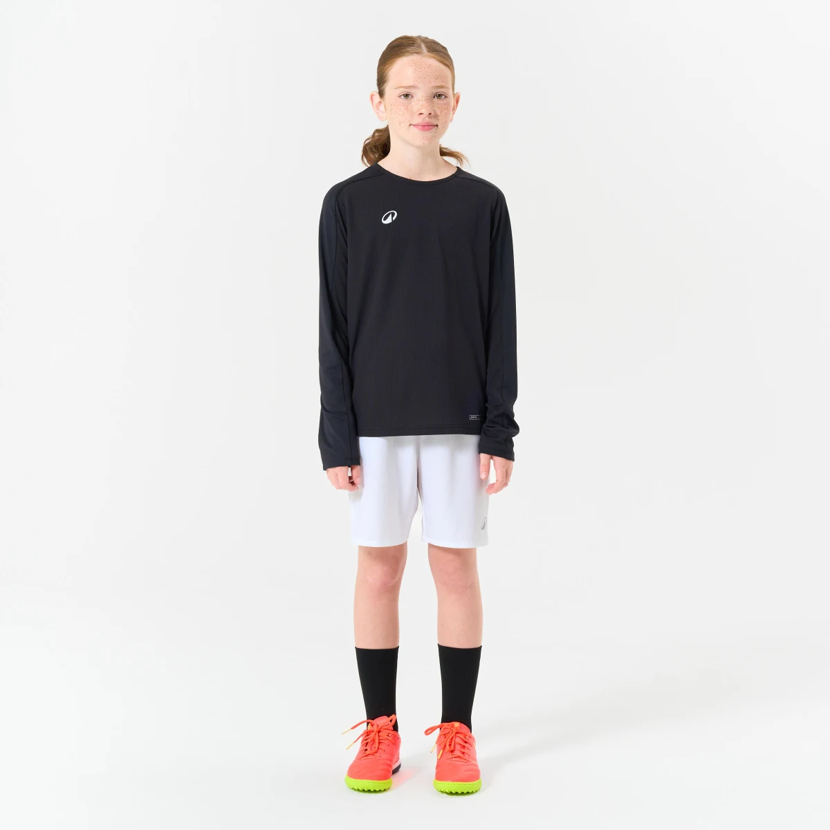 KIPSTA Detský futbalový dres s dlhým rukávom Viralto Club čierny 7-8 r (123-130 cm) · záber 2