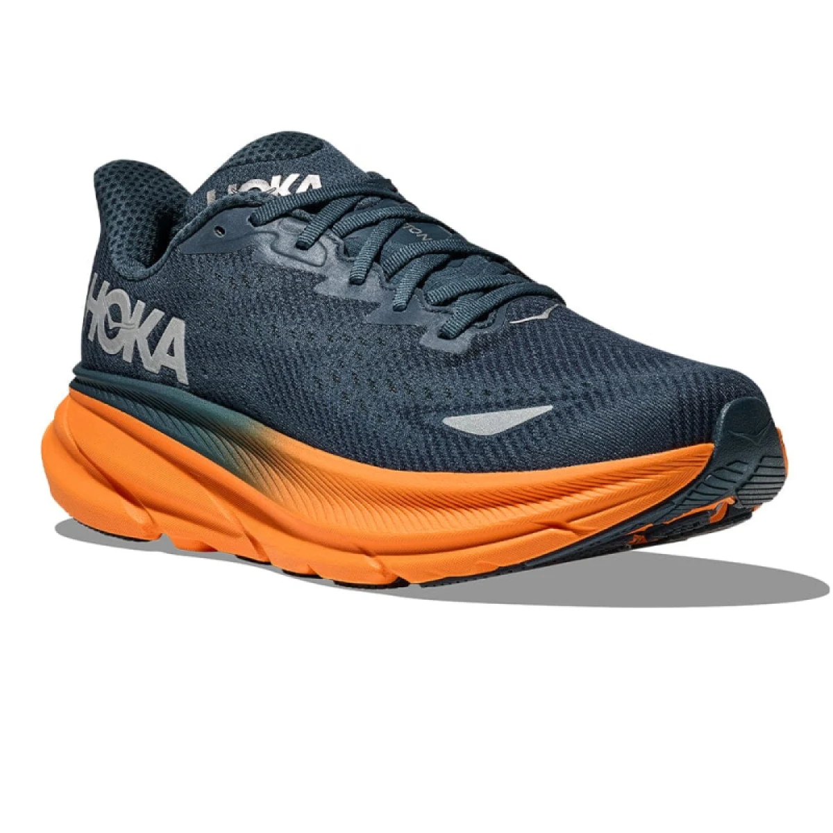 Pánská běžecká obuv HOKA Clifton 9 GTX M stormy skies orange zest · záber 3