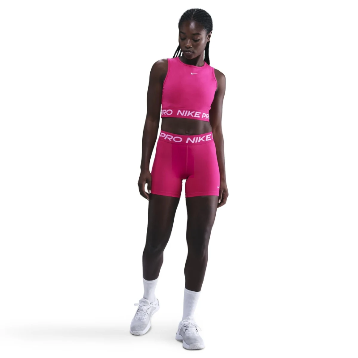 Dámske tréningové kraťasy NIKE PRO W NP 365 SHORT 5IN RUSH PINK WHITE · záber 3