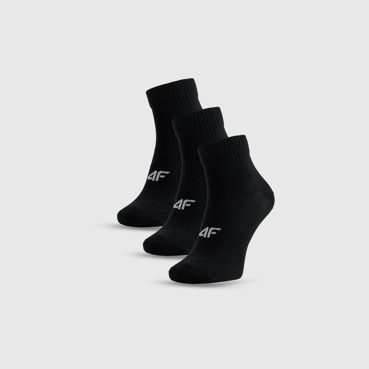 Dlouhé ponožky (3-pack) pánské - černé · záber 1