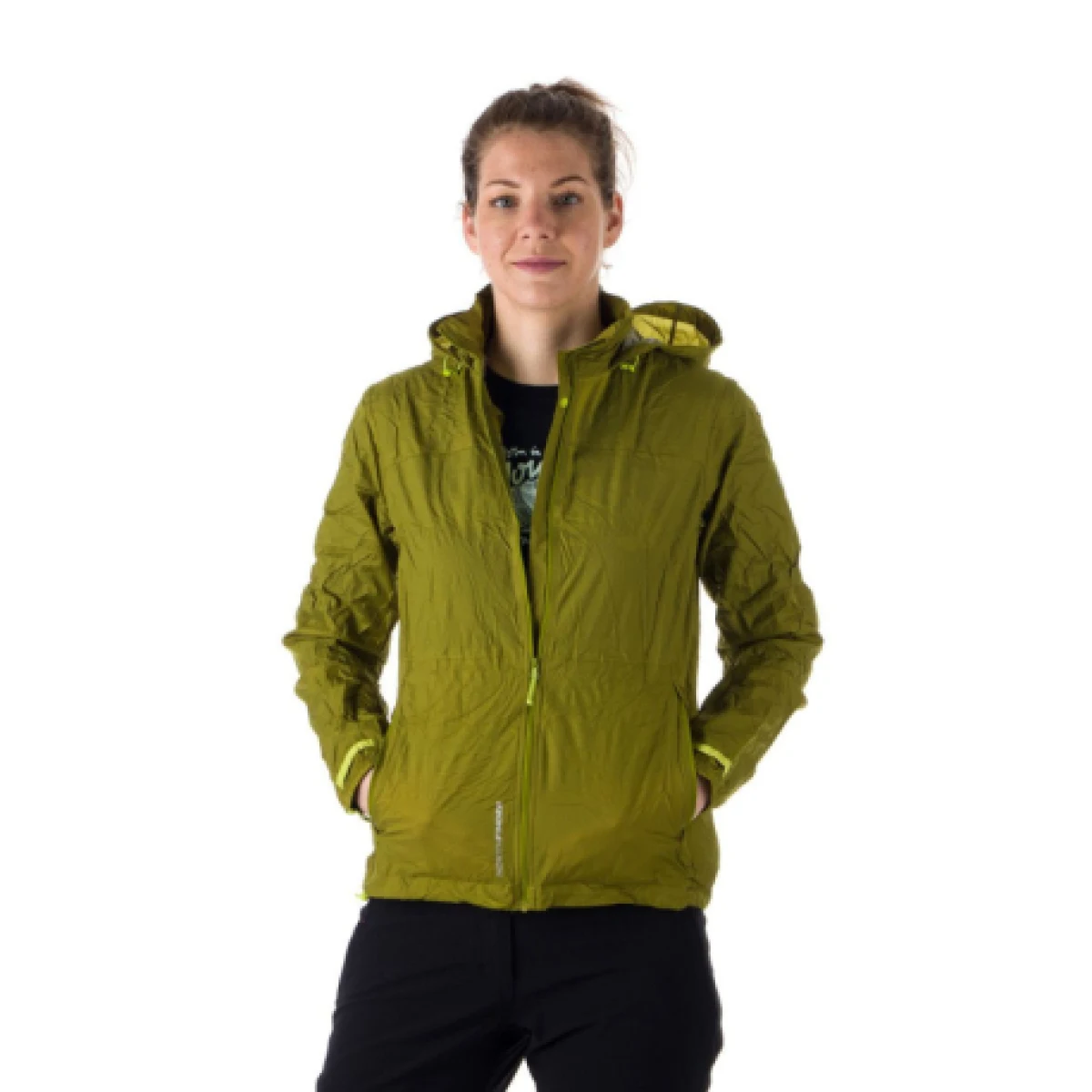 Dámska tréningová bunda s kapucňou NORTHFINDER NORTHKIT-BU-4268OR-macaw green · záber 1