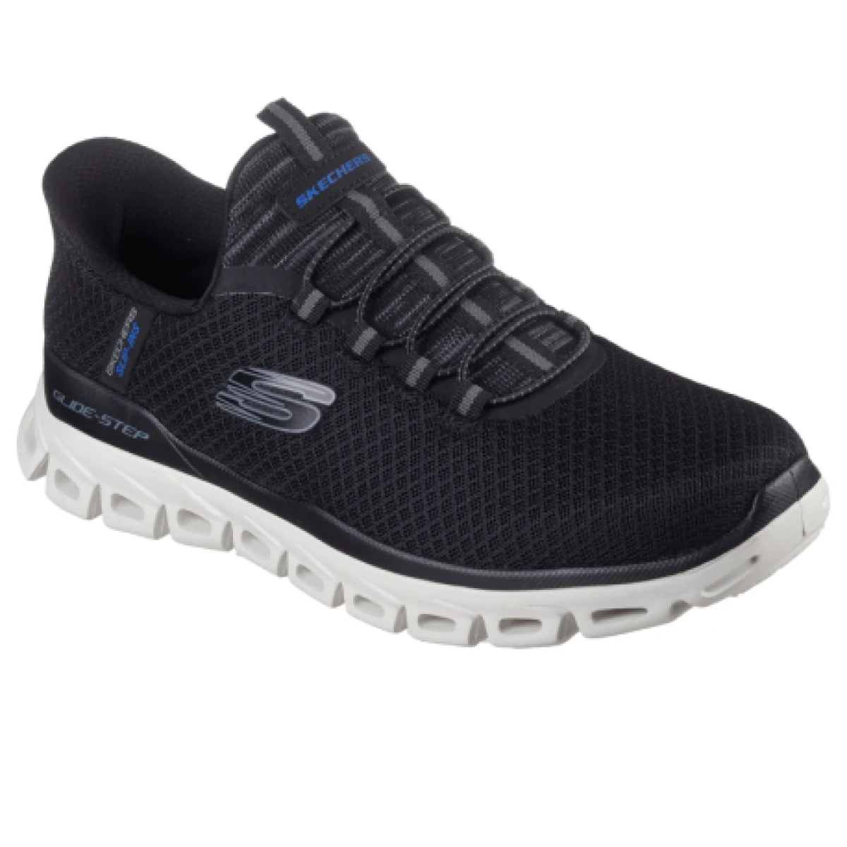 Pánská rekreační obuv SKECHERS Glide Step Noxus Slip-Ins M black white · záber 1