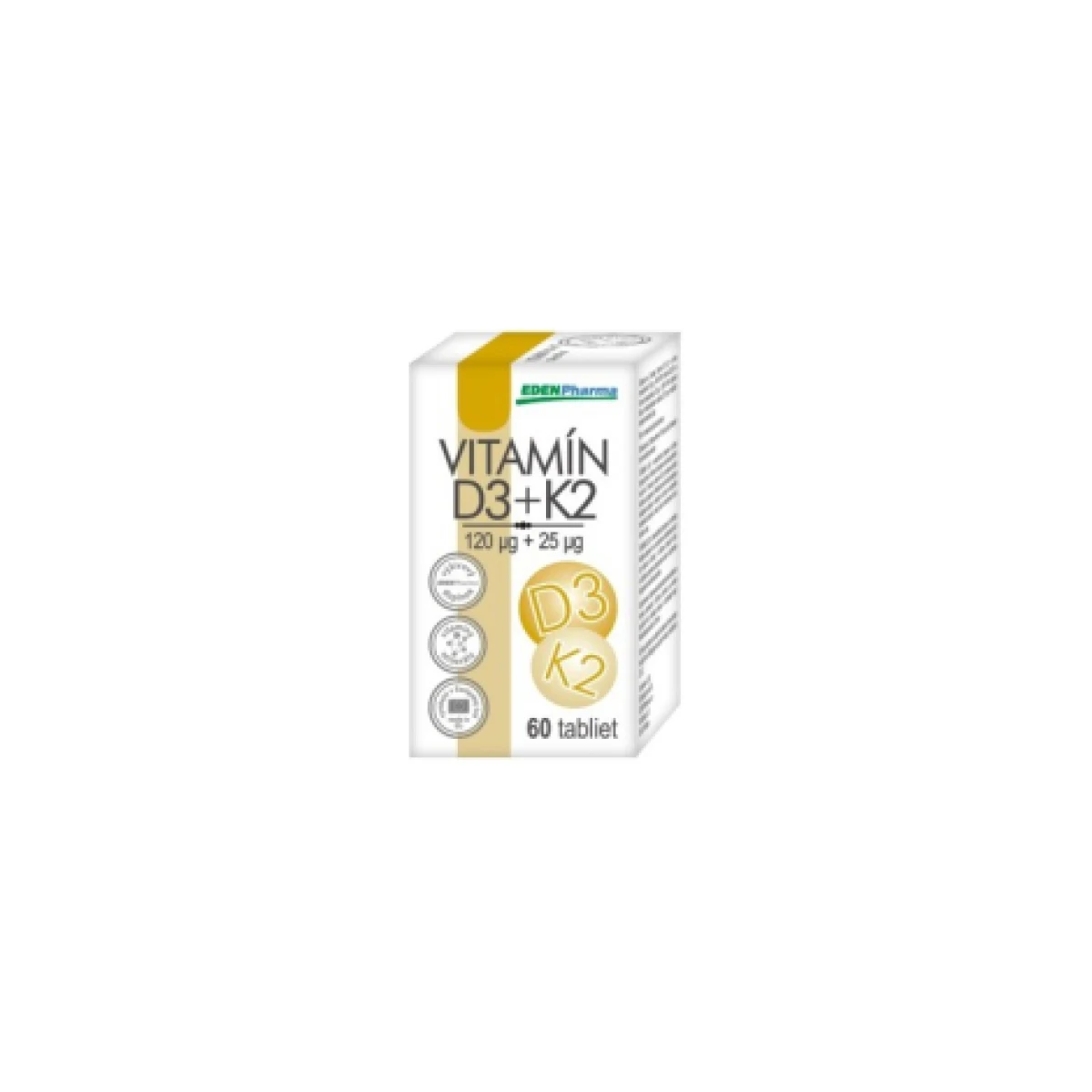 Edenpharma Vitamín D3 + K2 60 tabliet · záber 3