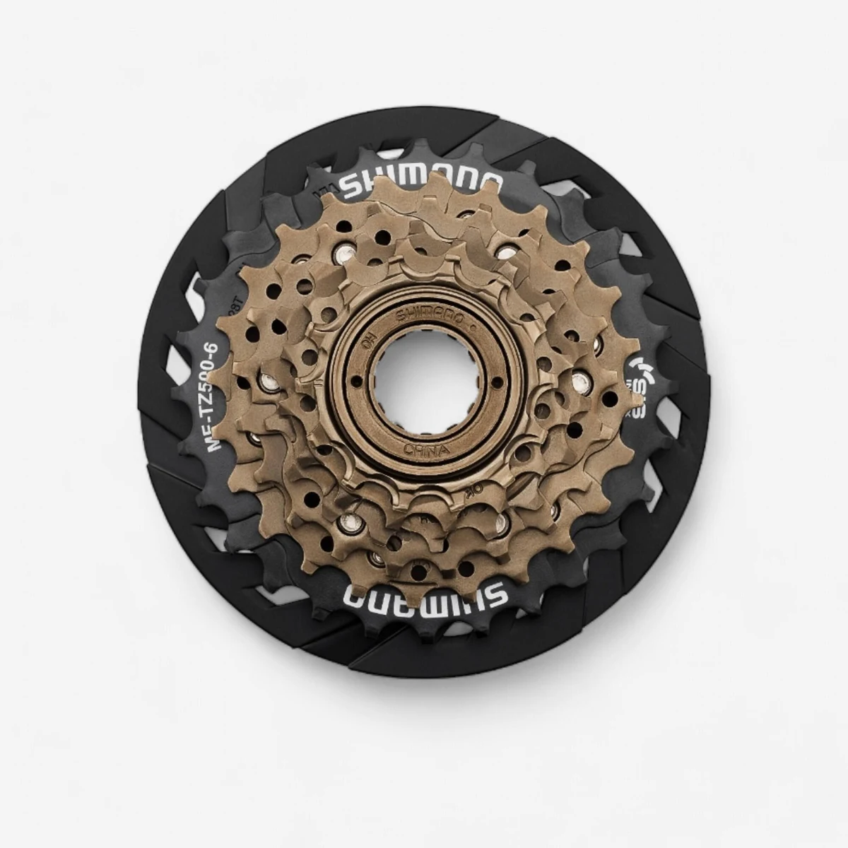 SHIMANO Voľnobežka 6 rýchlostí Tourney TZ s chráničom špíc (MF-TZ500-6-CP) bez · záber 1