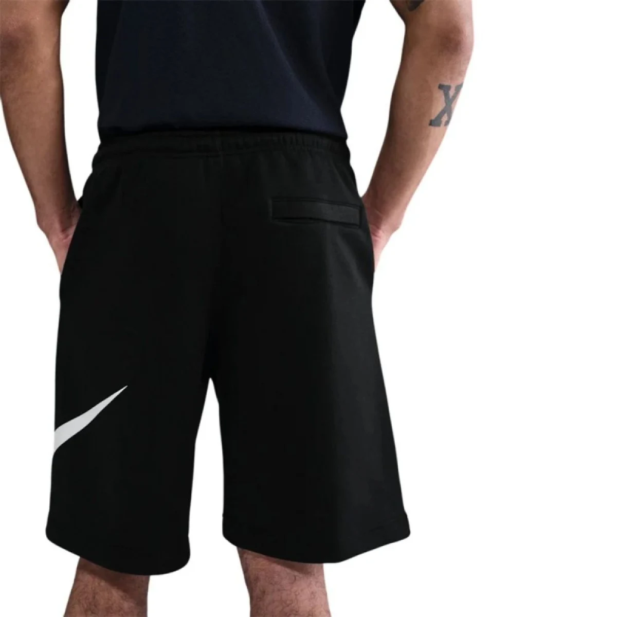 Pánske teplákové kraťasy NIKE M NK CLUB BB SHORT GX BLACK BLACK WHITE · záber 2