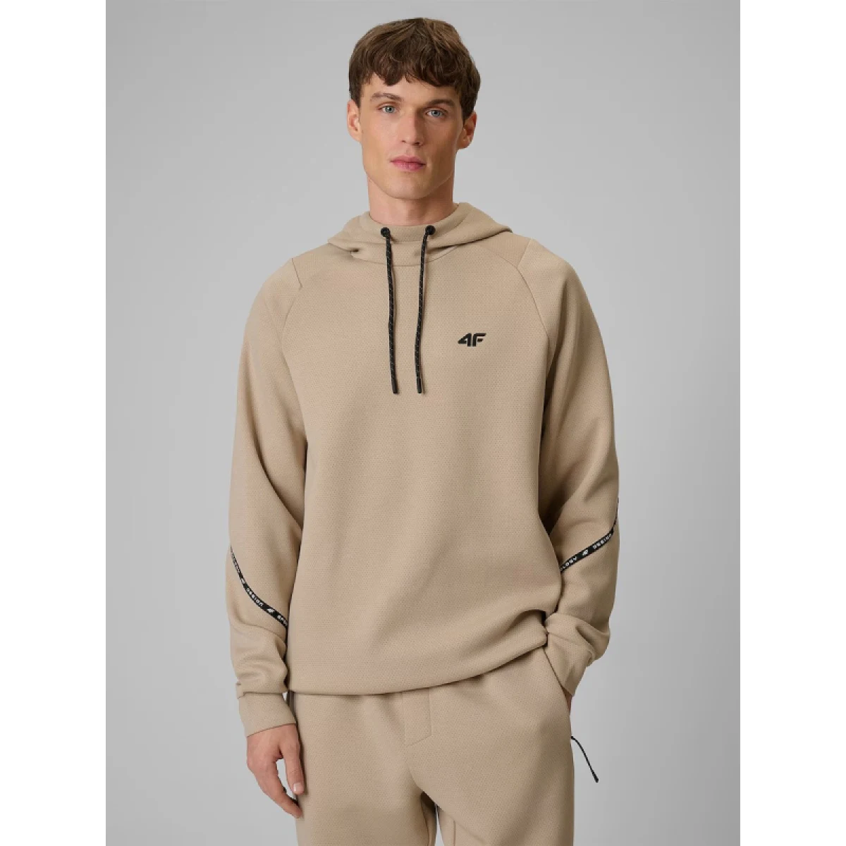 Pánska mikina s kapucňou 4F SWEATSHIRT M2238-83S-BEIGE · záber 2