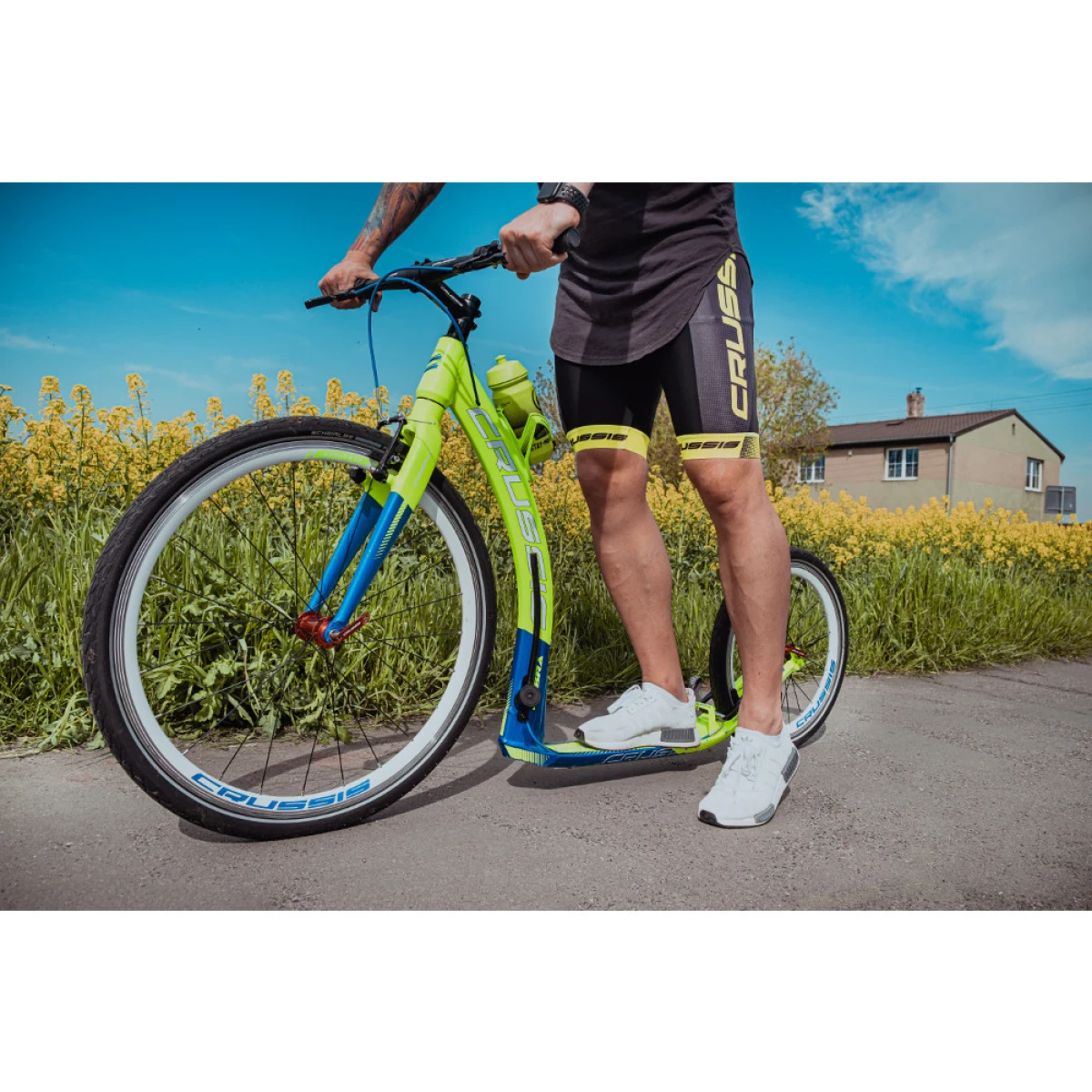 Crussis Cobra 4.2 zeleno-modrá 26"/20" · záber 2