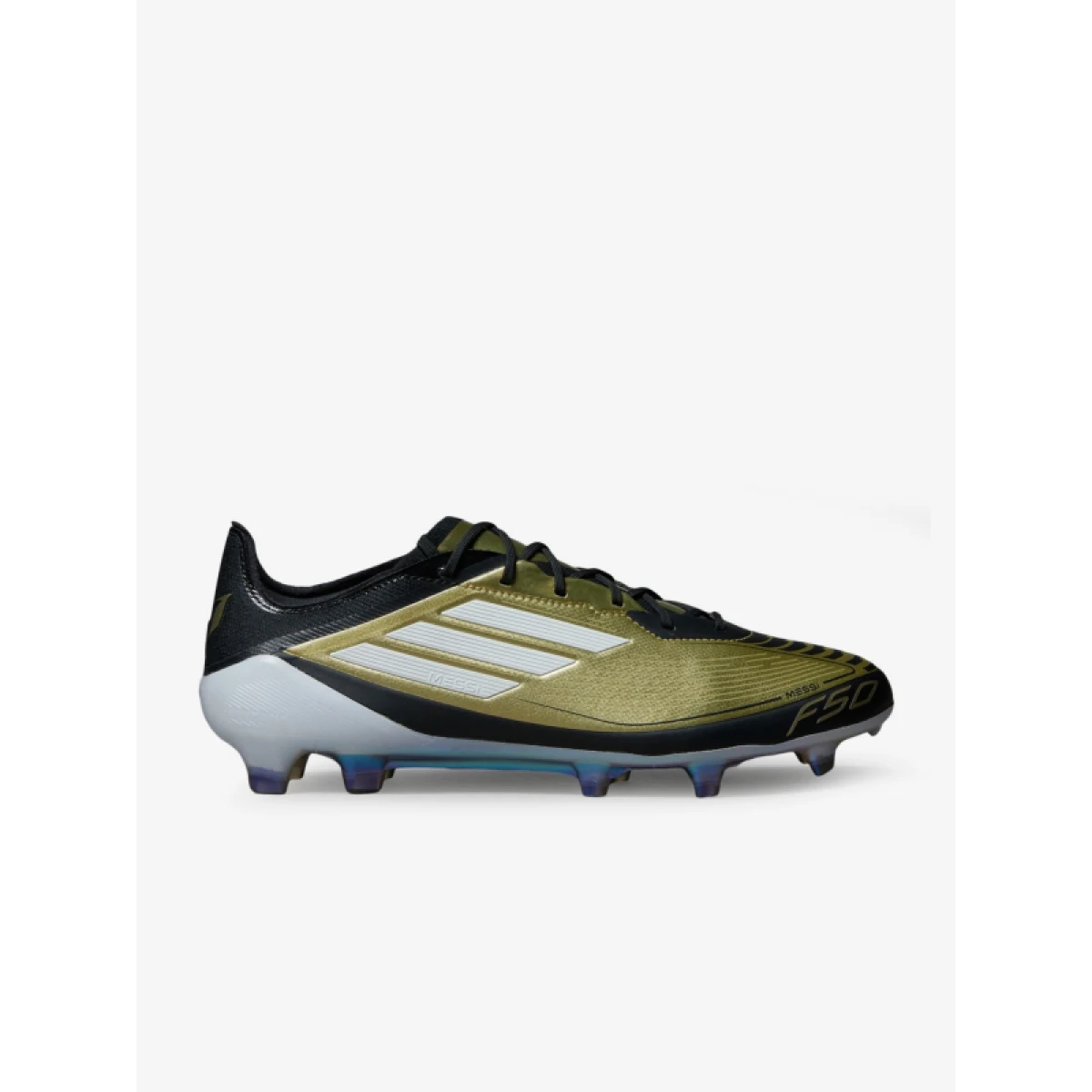 Pánské outdoorové fotbalové kopačky ADIDAS F50 Elite Messi M FG gold metallic cloud white core black · záber 2