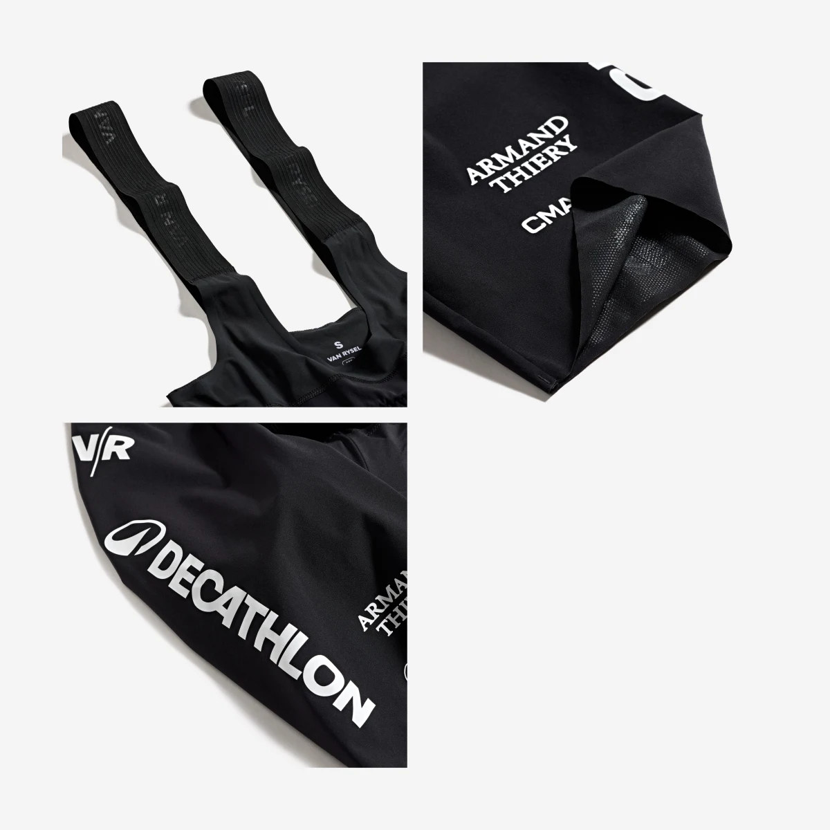 VAN RYSEL Pánske cyklistické šortky RCR-R PRO Decathlon CMA CGM Official S · záber 2