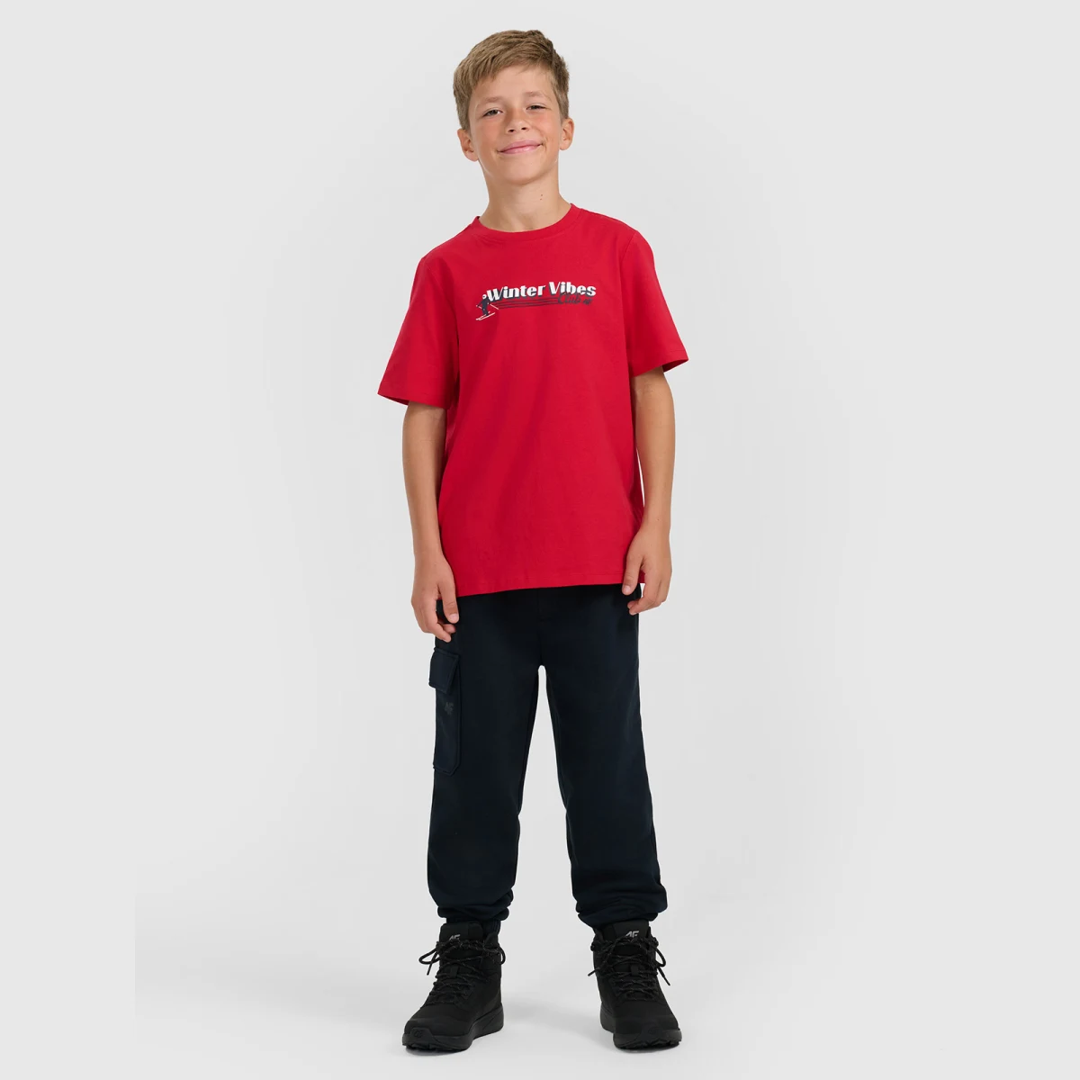Chlapecké teplákové jogger kalhoty - tmavě modré · záber 1