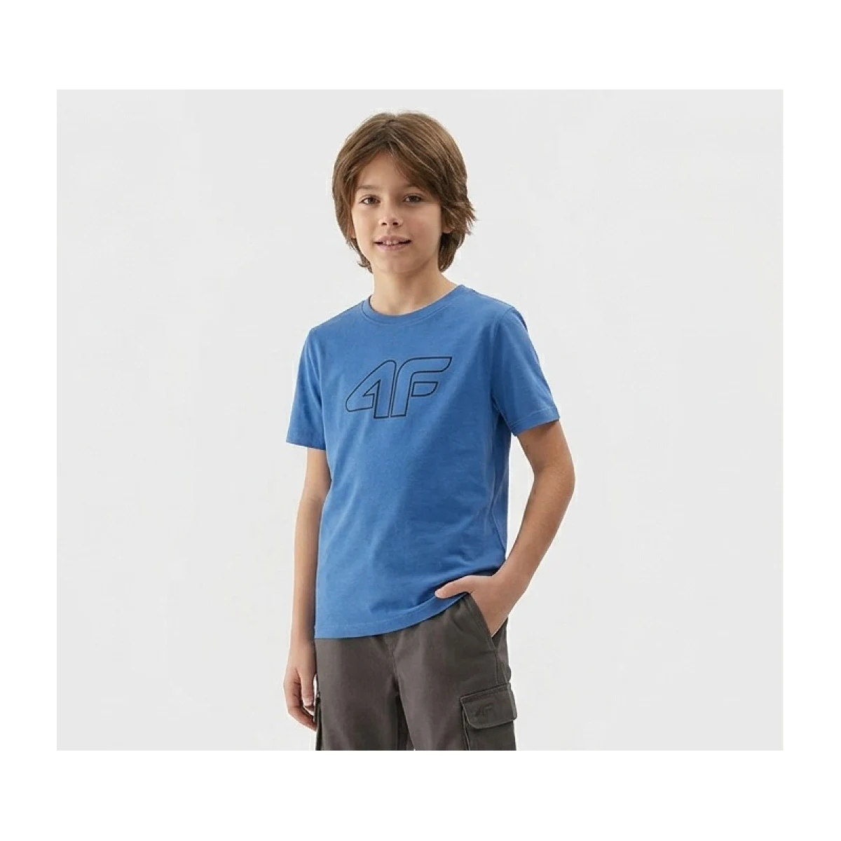 Chlapčenské tričko s krátkym rukávom 4F JUNIOR TSHIRT M3007-32S-DENIM · záber 2
