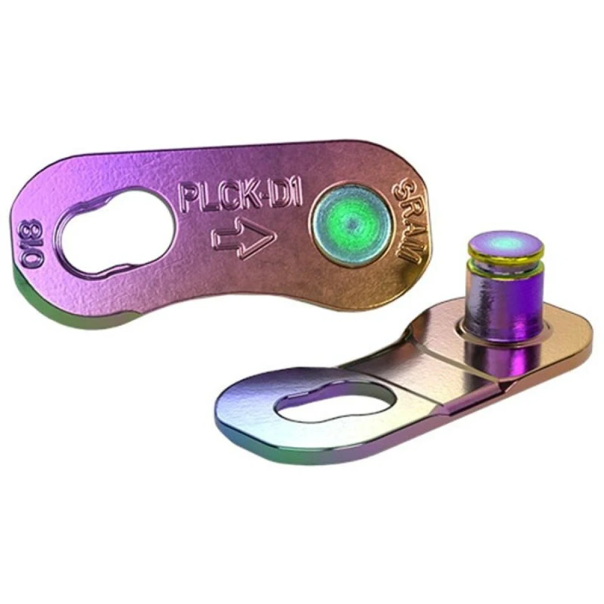 Sram spojka řetězu 12 speed, PowerLock Flattop Rainbow (1 ks na kartě) · záber 1