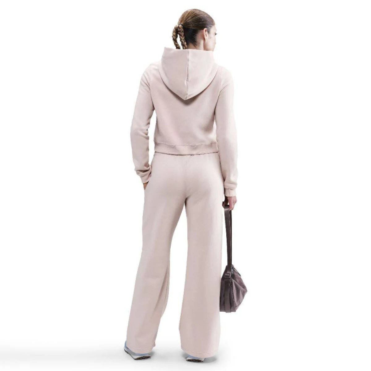 Dámske tepláky NIKE W NSW PHNX FLC STRGHT LEG PNT SILT RED · záber 3