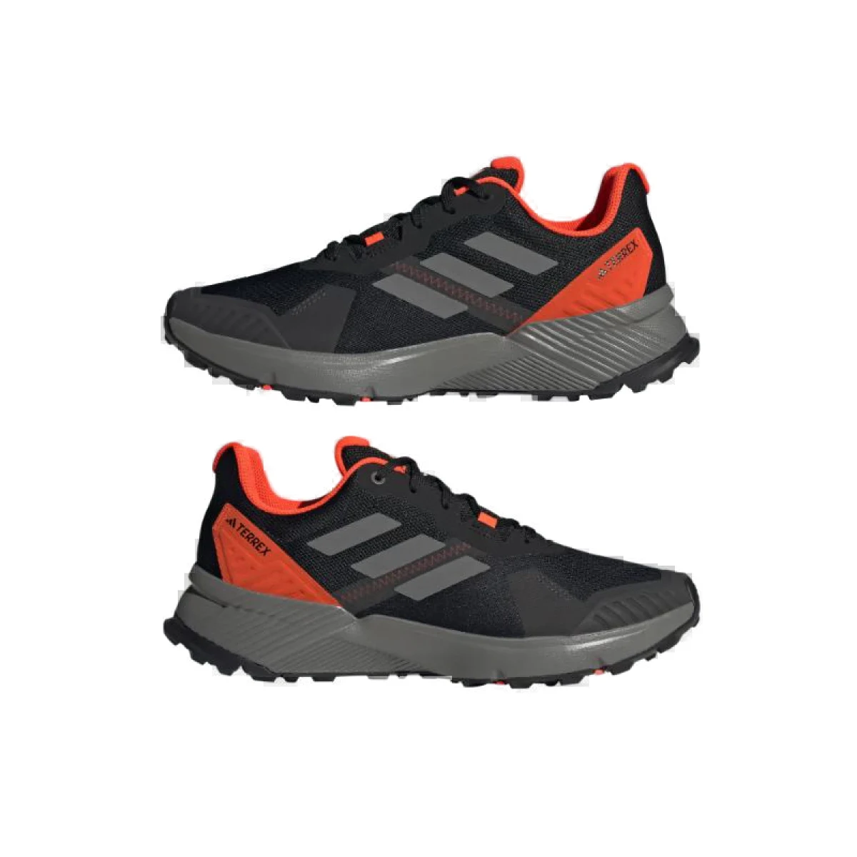 Pánská běžecká trailová obuv ADIDAS Terrex Soulstride M core black grey four solar red · záber 5