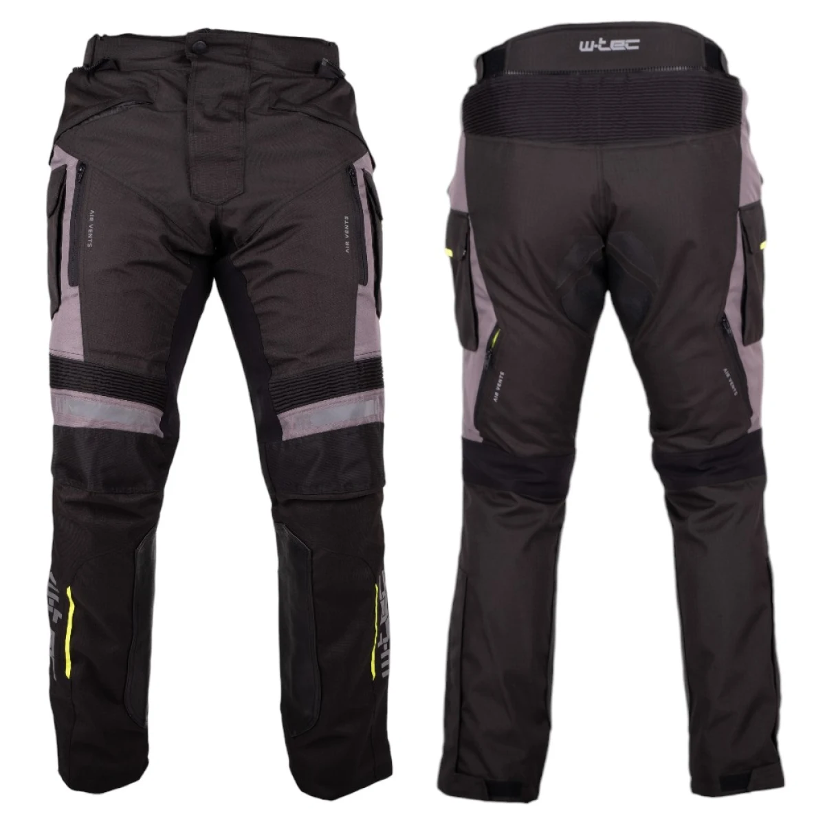 Moto nohavice W-TEC Smackton Farba čierno-šedo-oranžová, · záber 2