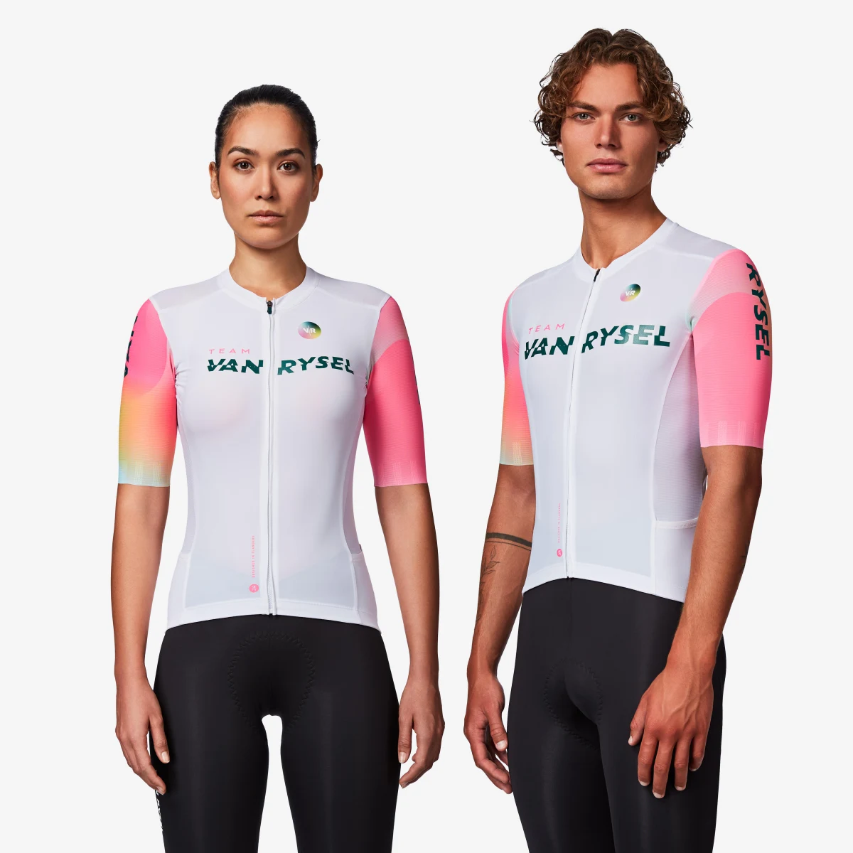 VAN RYSEL Unisex cyklistický dres RCR-R 2 Team krátky rukáv biely 2XL · záber 1