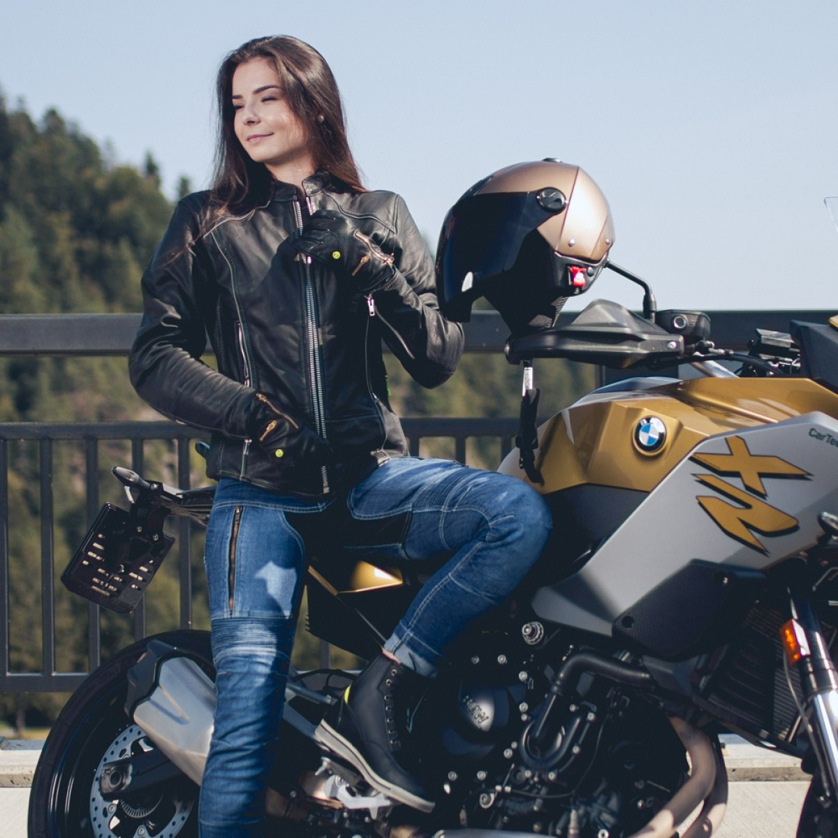 Dámske kožené moto rukavice W-TEC Perchta - Veľkosť: XL · záber 4