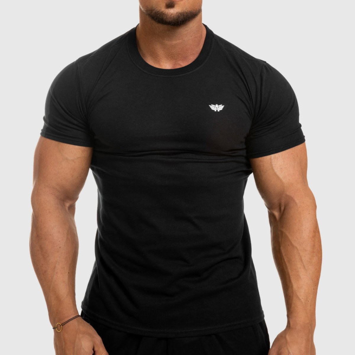 Pánske fitness tričko Iron Aesthetics Standard, čierne · záber 1