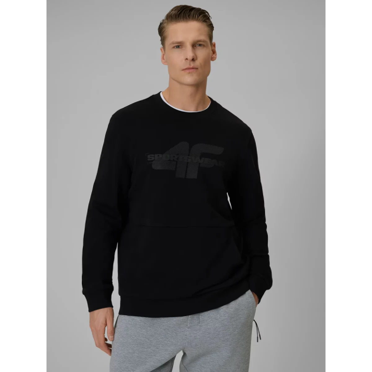 Pánská mikina 4F SWEATSHIRT M2237-20S-DEEP BLACK · záber 2