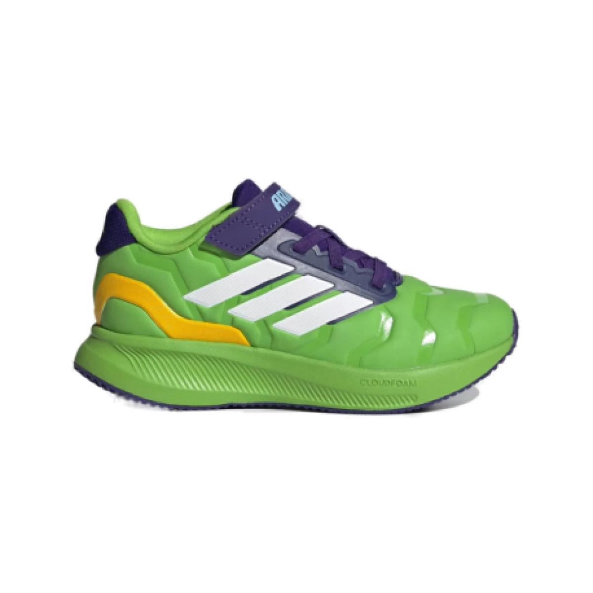 Chlapčenská športová obuv (tréningová) ADIDAS Runfalcon 5 Iron Hulk K semi solar green cloud white collegiate purple · záber 1