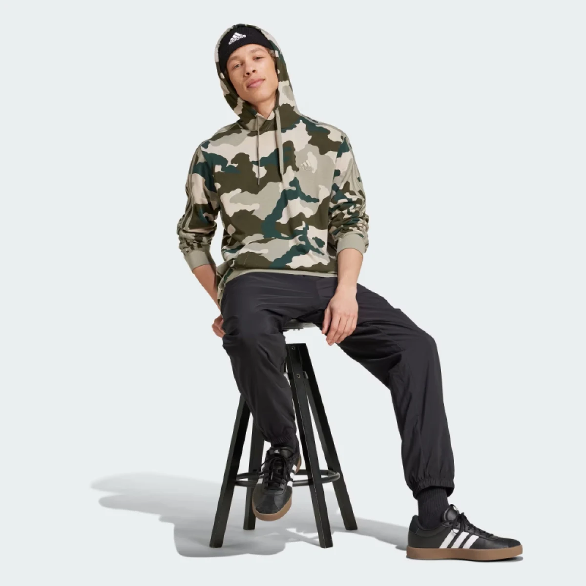 Pánská mikina s kapucí ADIDAS M CAMO HD-IY6631-Green · záber 4