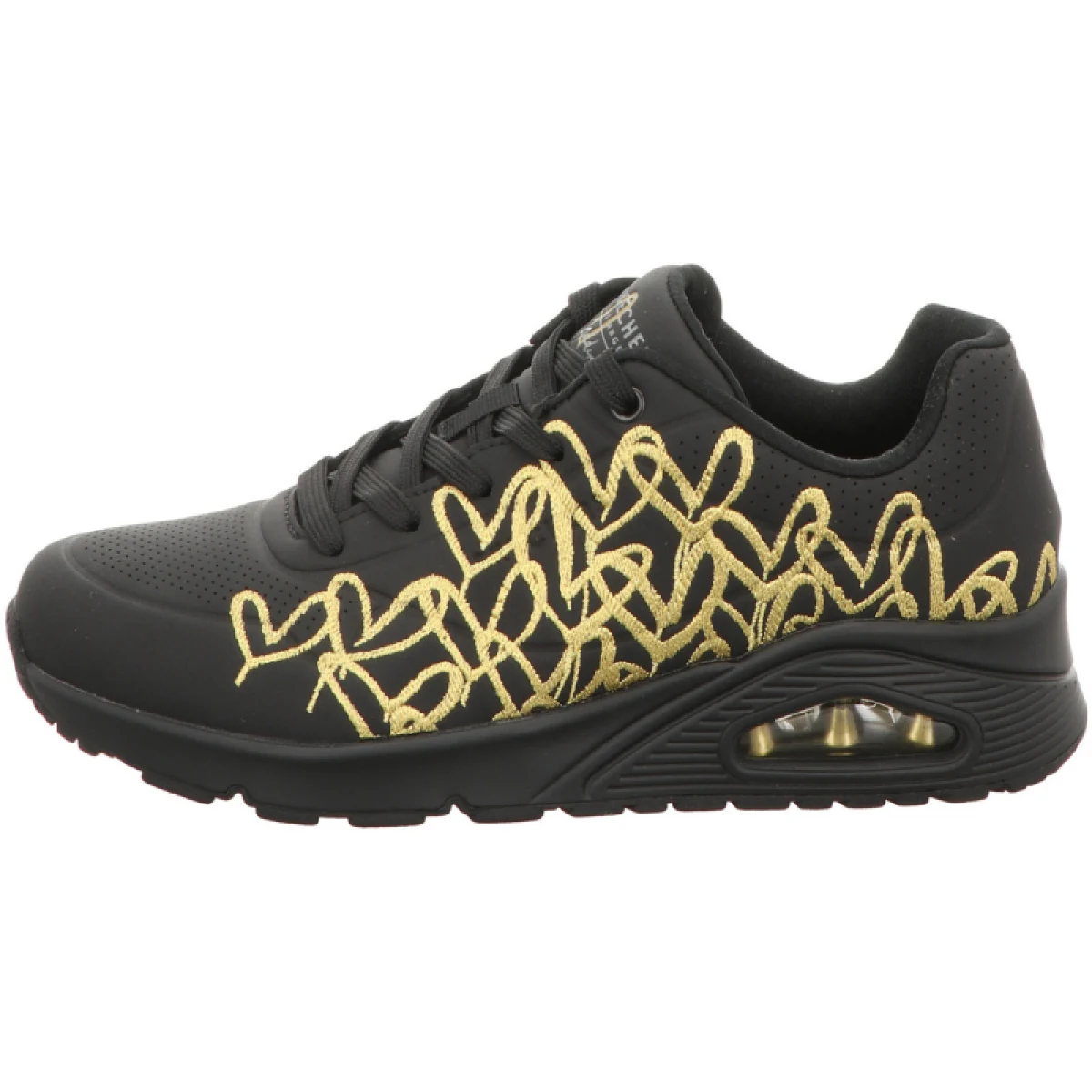 Dámská rekreační obuv SKECHERS Uno Golden Heart black gold · záber 2