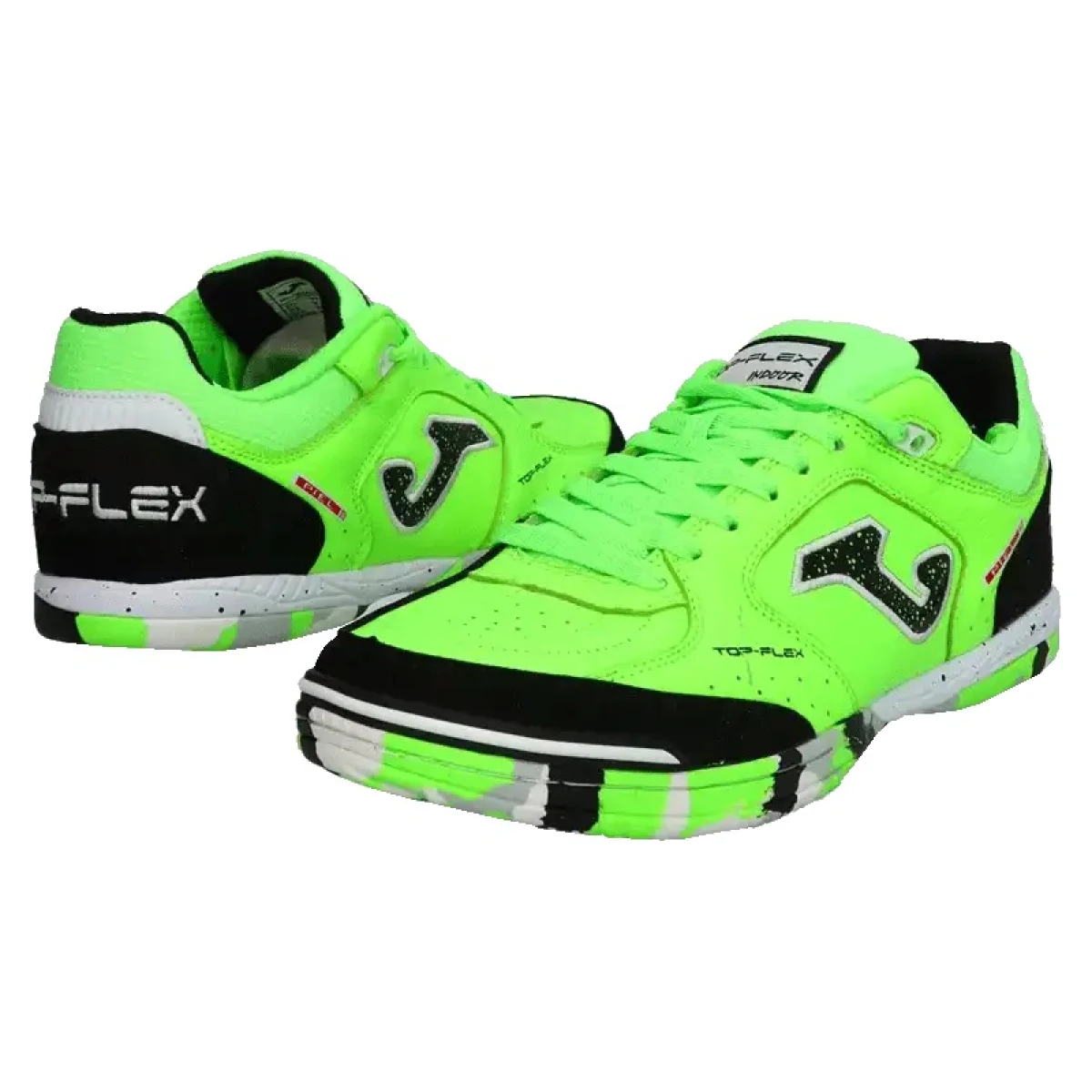 Pánské halové fotbalové kopačky JOMA Top Flex M IC fluorescent green · záber 2