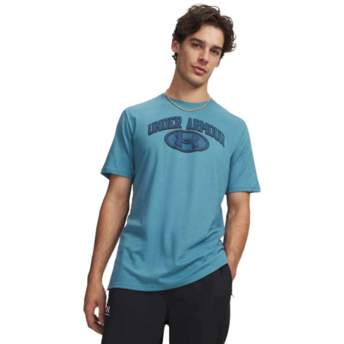 Pánske tričko s krátkym rukávom UNDER ARMOUR UA M WM Locker Tag SS-BLU · záber 1