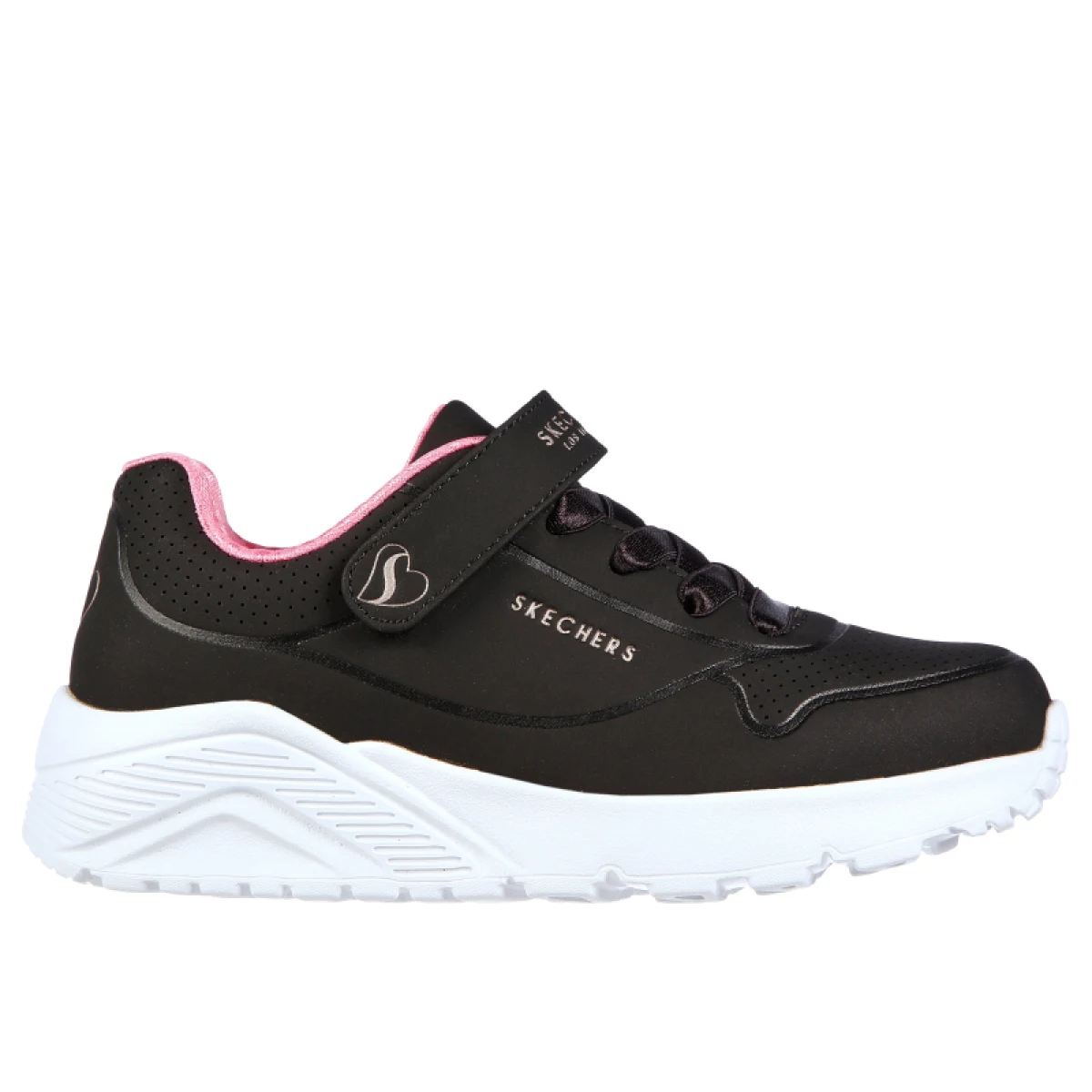 Dívčí rekreační obuv SKECHERS Uno Lite K black rose gold · záber 2