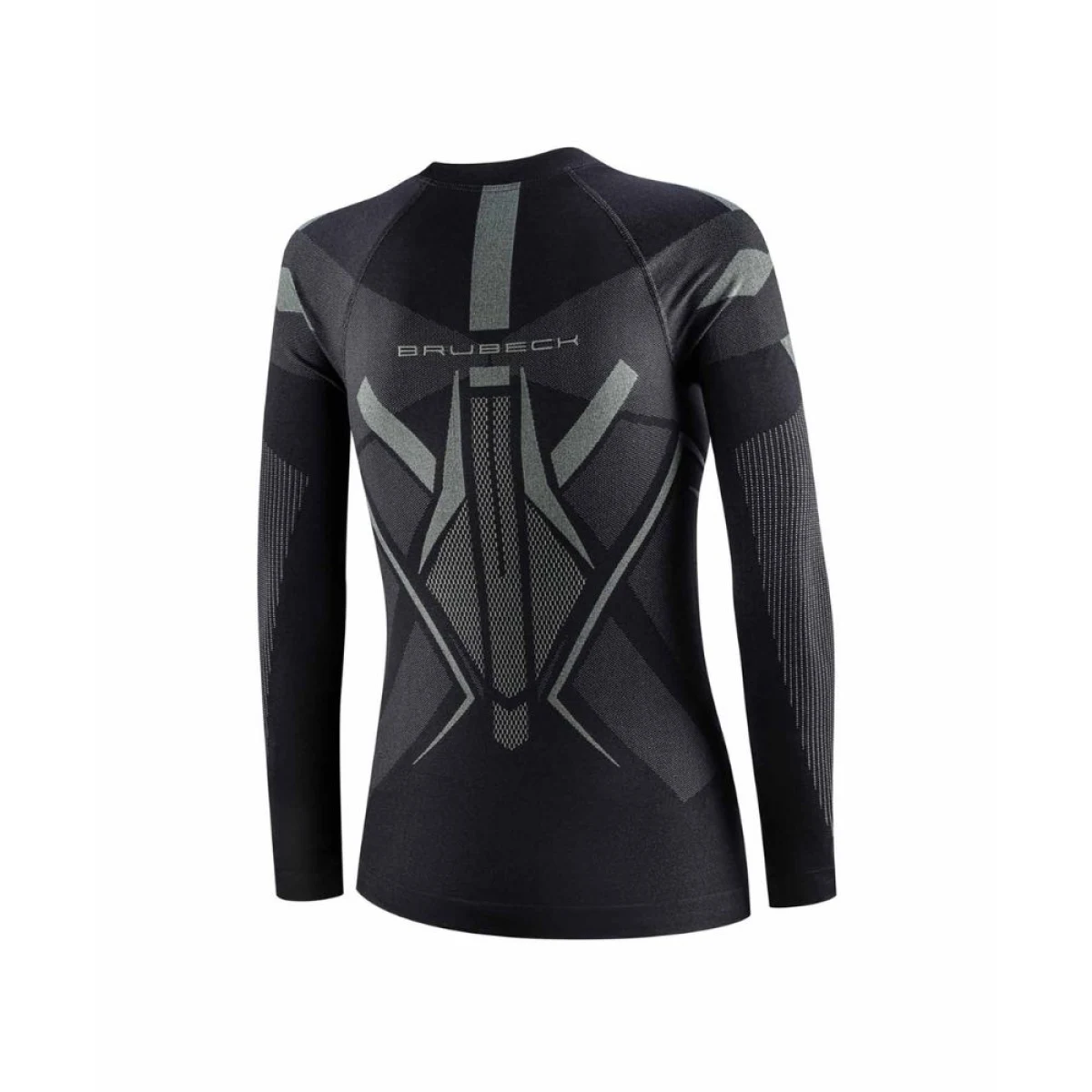 Brubeck Dry s dlouhým rukávem LS1736W BLACK / GRAPHITE - M - Veľkosť: M | Farba: čierna · záber 4