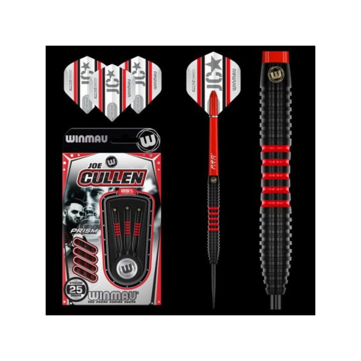 DART SZETT STEEL WINMAU JOE CULLEN PRO-SERIES 25G, 85% WOLFRAM · záber 2