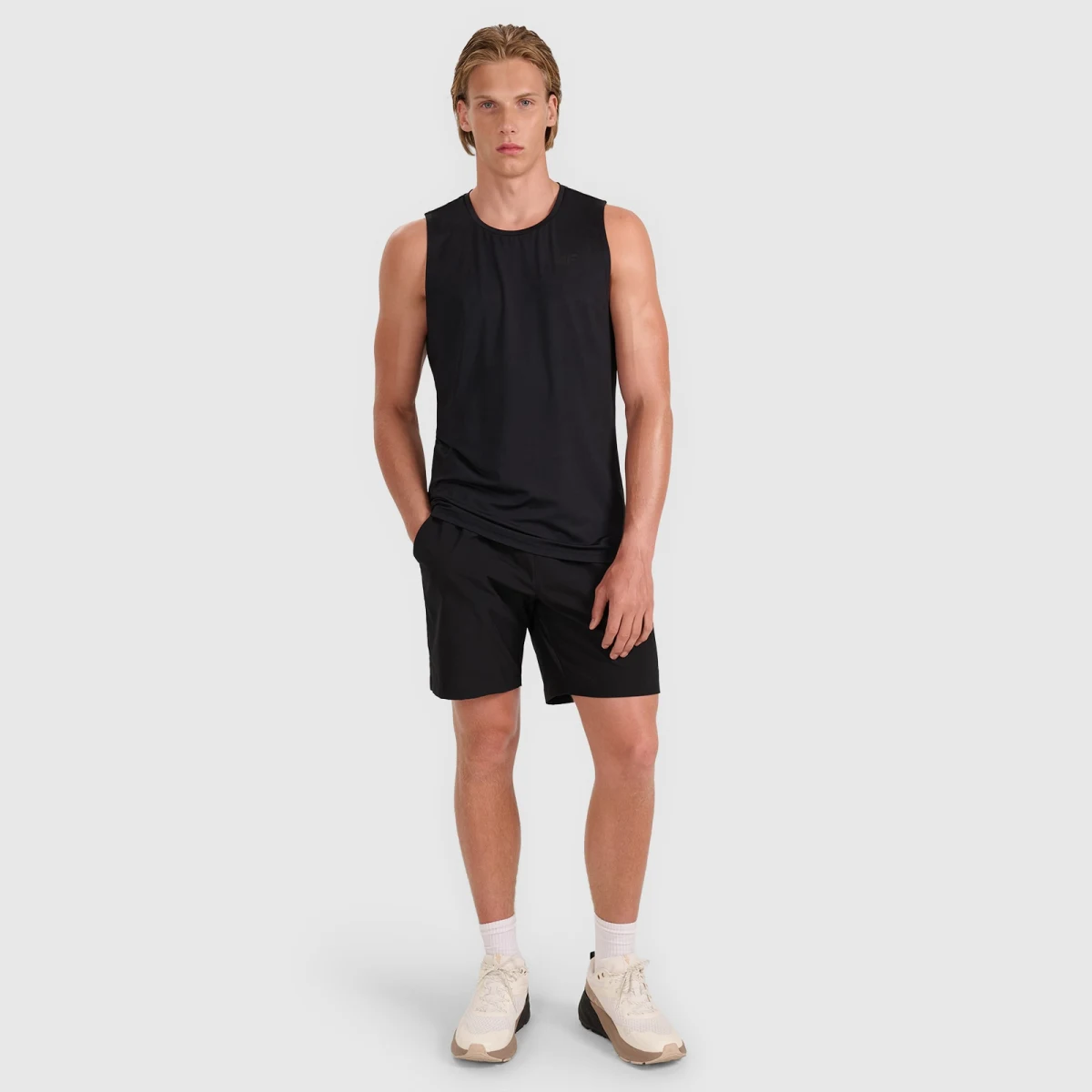 Pánský sportovní rychleschnoucí tank top - černý · záber 2
