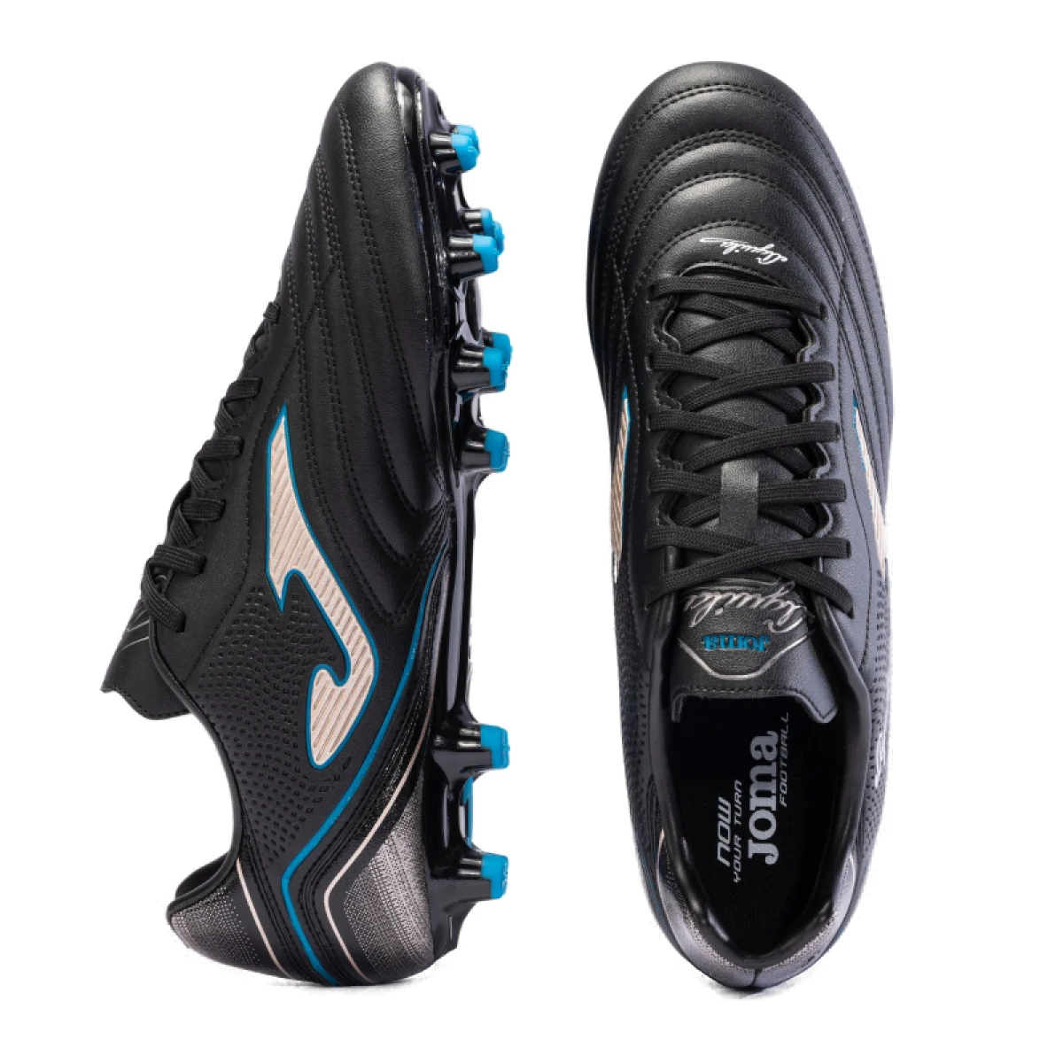 Férfi kültéri focicipők JOMA Aguila M FG black gold · záber 3