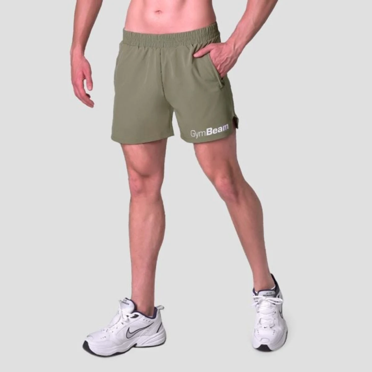 Шорти Light Essence Green - GymBeam - Размер: XXL | Тегло: 0,195 g | Опаковка: 80 · záber 1
