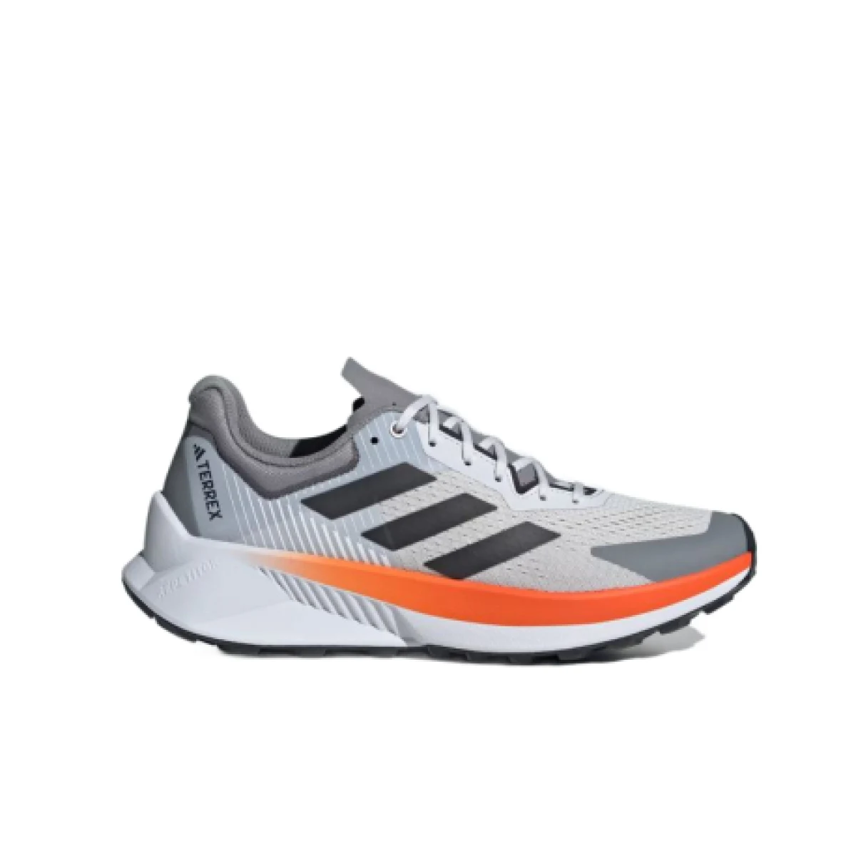 Pánská běžecká trailová obuv ADIDAS Terrex Soulstride Flow M dash grey carbon semi impact orange · záber 1