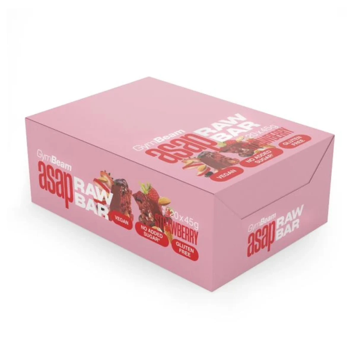 GymBeam ASAP Raw Bar - Příchuť: Jahoda · záber 1