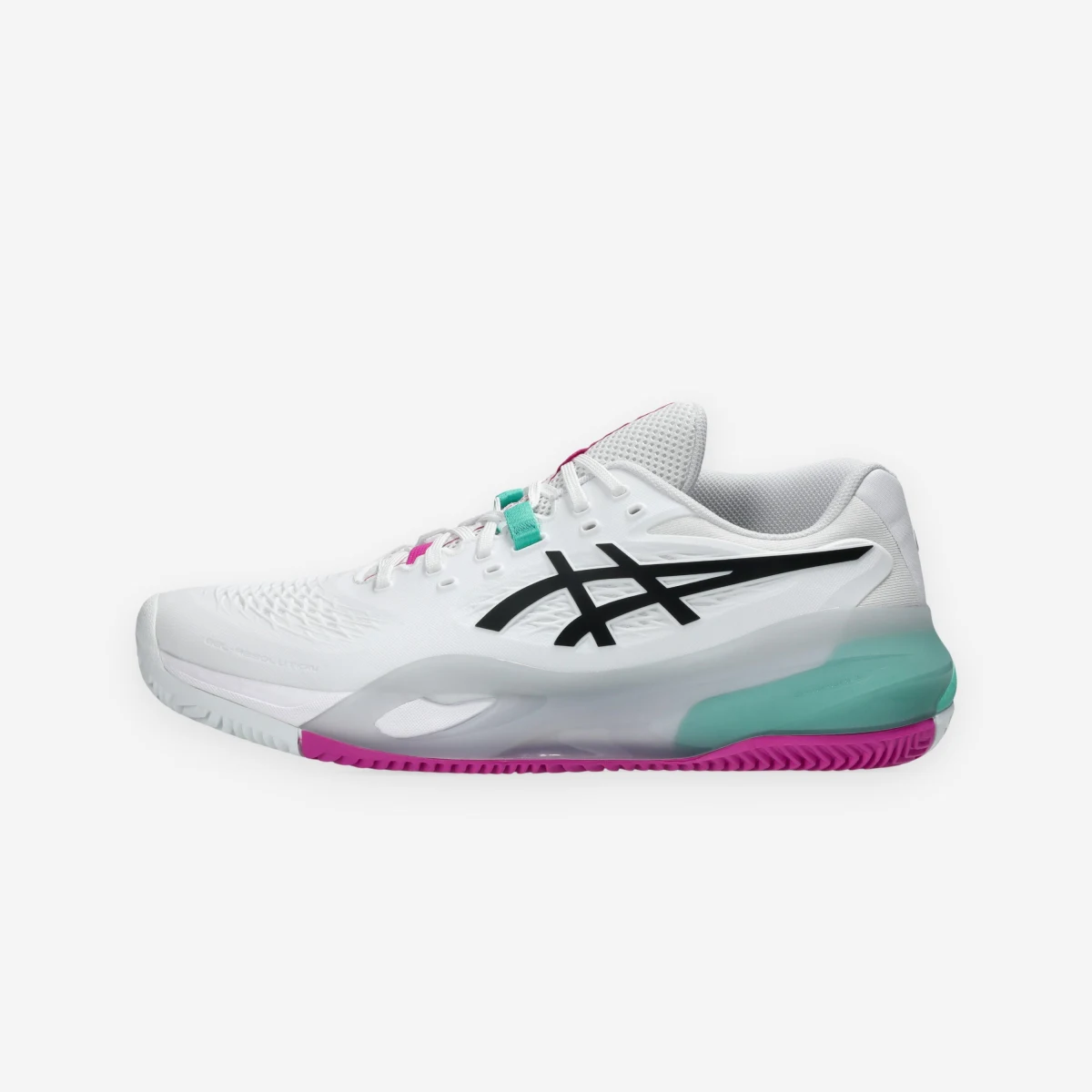 ASICS ASICS Gel Resolution X pánska tenisová obuv na antuku bielo-čierno-ružová 47 · záber 1